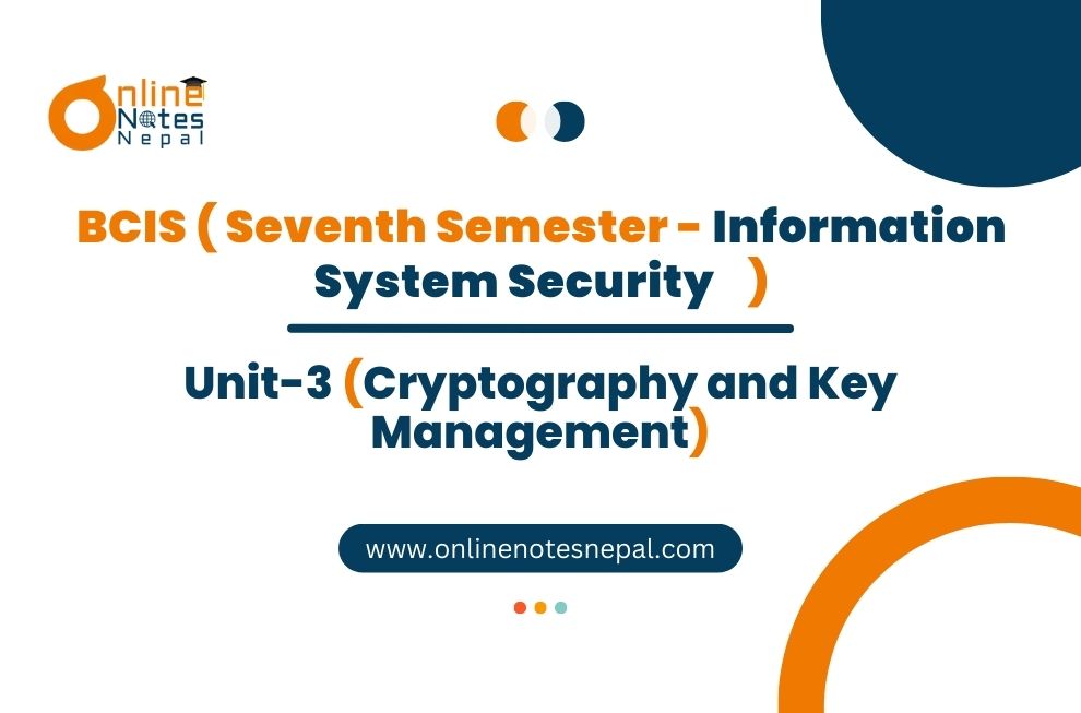 Unit III: Cryptography and Key Management